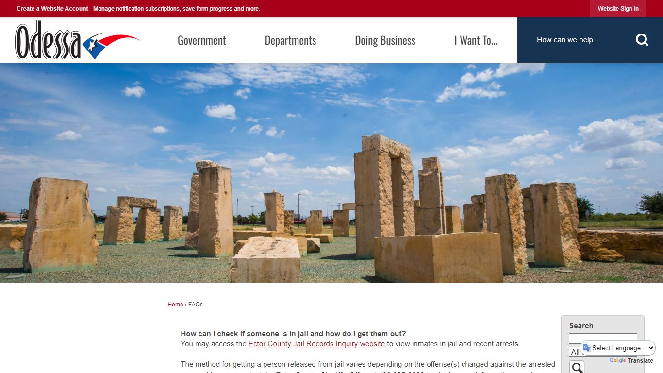 FAQs • Odessa, TX • CivicEngage